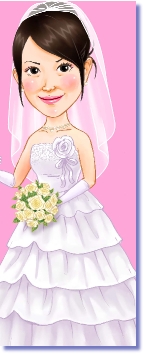 似顔絵　記念ボード