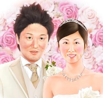 似顔絵ウェルカムボード　顔部分